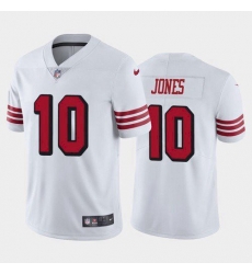 Women San Francisco 49ers Mac Jones Color Rush White 2021 Draft Jersey