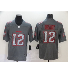 Buccaneers 12 Tom Brady Gray Camo Vapor Untouchable Limited Jersey