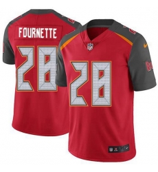 Men Tampa Bay Buccaneers 28 Leonard Fournette Red Team Color Men Stitched NFL Vapor Untouchable Limited Jersey