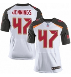 Mens Nike Tampa Bay Buccaneers 47 John Lynch Elite White NFL Jersey