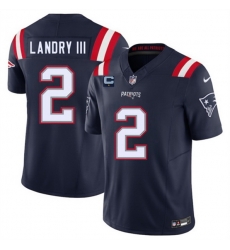 Men New England Patriots 2 Harold Landry III Navy 2025 F U S E  With 1 Star C Patch Vapor Limited Stitched Football Jersey Men New England Patriots 2 Harold Landry III Navy 2025 F U S E  With 1 Star C Patch Vapor Limited Stitched Football Jersey