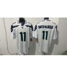 Men Seattle Seahawks 11 Jaxon Smith Njigba White 2026 F U S E Vapor Untouchable Limited Stitched Football Jersey Men Seattle Seahawks 11 Jaxon Smith Njigba White 2026 F U S E Vapor Untouchable Limited Stitched Football Jersey