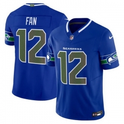 Men Seattle Seahawks  12 Fan Royal 2025 F U S E   Rivalries  Vapor Untouchable Limited Stitched Football Jersey 
