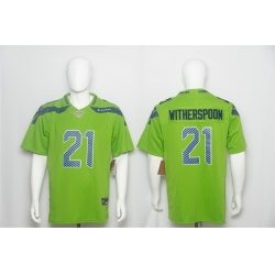 Men Seattle Seahawks  21 Devon Witherspoon Green 2026 F U S E  Vapor Untouchable Limited Stitched Football Jersey