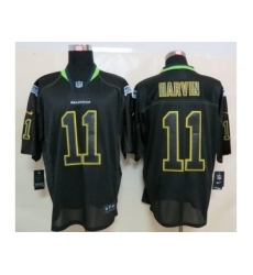 Nike Seattle Seahawks 11 Percy Harvin Black Elite Lights Out NFL Jersey