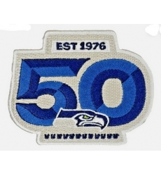 Seattle Seahawks 50th Anniversary Embroidered Iron Patch Biaog Seattle Seahawks 50th Anniversary Embroidered Iron Patch Biaog