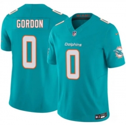 Men Miami Dolphins  0 Ollie Gordon Aqua 2026 F U S E  Vapor Limited Stitched Football Jersey