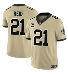 Men New Orleans Saints 21 Justin Reid Gold 2025 F U S E  With 1 Star C Patch Alternate Vapor Limited Stitched Football Jersey Men New Orleans Saints 21 Justin Reid Gold 2025 F U S E  With 1 Star C Patch Alternate Vapor Limited Stitched Football Jersey