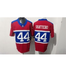 Men New York Giants  44 Cam Skattebo Red F U S E  Alternate 100TH Season Patch Vapor Untouchable Limited Stitched Jersey