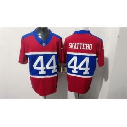 Men New York Giants  44 Cam Skattebo Red F U S E  Alternate 100TH Season Patch Vapor Untouchable Limited Stitched Jersey