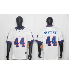 Men New York Giants  44 Cam Skattebo White Draft F U S E  Vapor Untouchable Limited Stitched Jersey