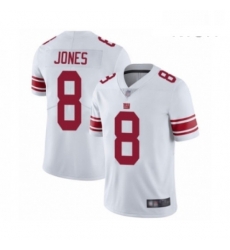 Mens New York Giants 8 Daniel Jones White Vapor Untouchable Limited Player Football Jersey