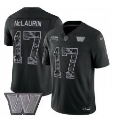 Men Washington Commanders  17 Terry McLaurin Black F U S E  2026 Salute to Service Limited Stitched Football Jersey