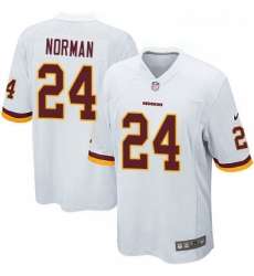 Mens Nike Washington Redskins 24 Josh Norman Game White NFL Jersey