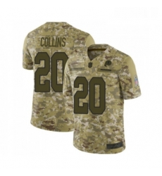 Mens Washington Redskins 20 Landon Collins Limited Camo 2018 Salute to Service Football Jersey