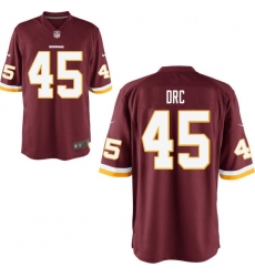 Nike Redskins 45 Drc Burgundy Game Jersey