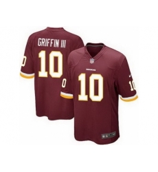 Nike Washington Redskins 10 Robert Griffin III Red Game NFL Jersey