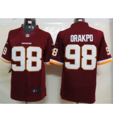 Nike Washington Redskins 98# Brian Orakpo Red Game LIMITED NFL Jerseys