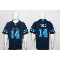 Men Tennessee Titans  14 Carnell Tate Navy 2026 F U S E   Music City  Rivalries Collection Limited Stitched Football Jersey