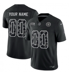 Men Tennessee Titans Active Player Custom Black F U S E  2026 Salute to Service Limited Stitched Football Jersey