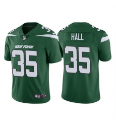 Men New York Jets 35 Breece Hall 2022 Green Vapor Untouchable Limited Stitched jersey