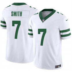 Men New York Jets  7 Geno Smith White 2025 F U S E  Vapor Untouchable Limited Stitched Jersey