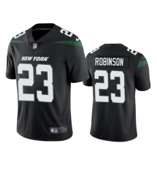 Men's New York Jets #23 James Robinson Black Vapor Untouchable Limited Stitched Jersey