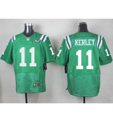 Nike Jets 11 Jeremy Kerley Green Mens Stitched NFL Elite Rush Jersey