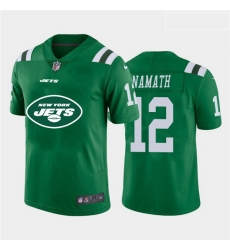 Nike Jets 12 Joe Namath Green Team Big Logo Vapor Untouchable Limited Jersey