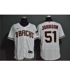 Diamondbacks 51 Randy Johnson White Nike 2020 Flexbase Jersey