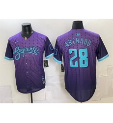 Men Arizona Diamondbacks  28 Nolan Arenado Purple 2025 City Connect Limited Stitched Baseball Jersey