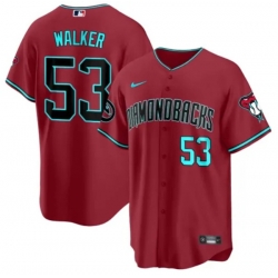 Men Arizona Diamondbacks 53 Christian Walker 2023 24 Red Cool Base Stitched Baseball Jersey