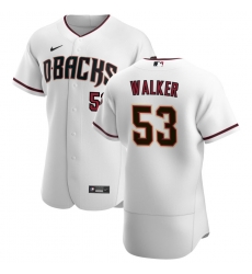 Men Arizona Diamondbacks 53 Christian Walker Men Nike White Crimson Flex Base Home Team MLB Jersey