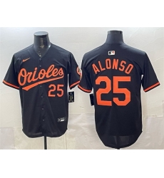 Men Baltimore Orioles 25 Pete Alonso Black 2025 Limited Stitched Baseball Jersey