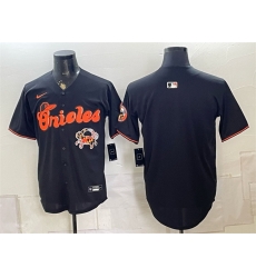 Men Baltimore Orioles Blank Black With Patch Vapor Premier Limited Stitched Baseball Jersey
