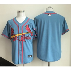 Men St  Louis Cardinals Blank Blue Limited Stitched Baseball Jersey