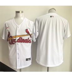Men St  Louis Cardinals Blank White Home Limited Stitched Baseball Jersey