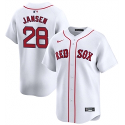 Youth Boston Red Sox 28 Danny Jansen White 2024 Home Limited Stitched Baseball Jersey