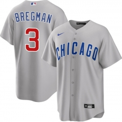 Men Chicago Cubs 3 Alex Bregman Grey 2026 Cool Base Limited Stitched Baseball Jersey