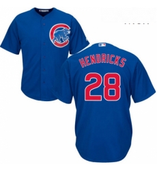 Mens Majestic Chicago Cubs 28 Kyle Hendricks Replica Royal Blue Alternate Cool Base MLB Jersey