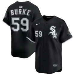 Men Chicago White Sox Nike Black Alternate Limited Jersey Burke Sean 59
