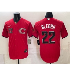 Men Cincinnati Reds  22 JJ Bleday Red 2026 City Connect Stadium Stitched Baseball Jersey