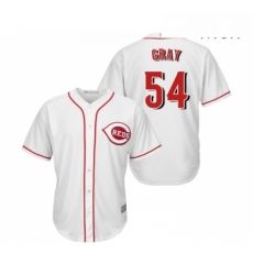 Mens Cincinnati Reds 54 Sonny Gray Replica White Home Cool Base Baseball Jersey 