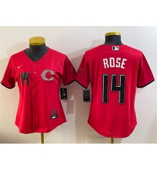 Youth Cincinnati Reds  14 Pete Rose Red 2026 City Connect Stadium Stitched Baseball Jersey