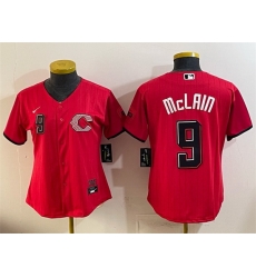 Youth Cincinnati Reds  9 Matt McLain Red 2026 City Connect Stadium Stitched Baseball Jersey