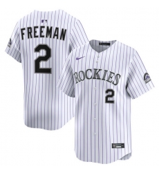 Men Colorado Rockies Nike White Alternate Limited Jersey Bellozo Valente 56