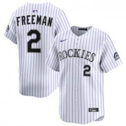 Men Colorado Rockies Nike White Alternate Limited Jersey Bellozo Valente 56