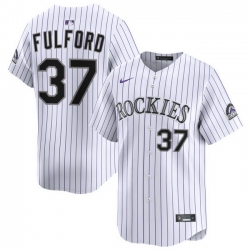 Men Colorado Rockies Nike White Alternate Limited Jersey FULFORD 37