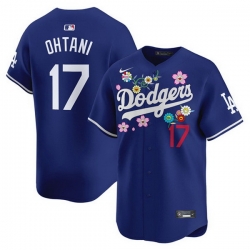 Men Los Angeles Dodgers 17 Shohei Ohtani Royal Takashi Murakami 2025 Vapor Limited Stitched Baseball Jersey