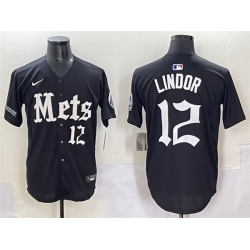 Men New York Mets 20 Pete Alonso Black  27Gotham Gothic Edition 27 Vapor Premier Limited Stitched Baseball Jersey